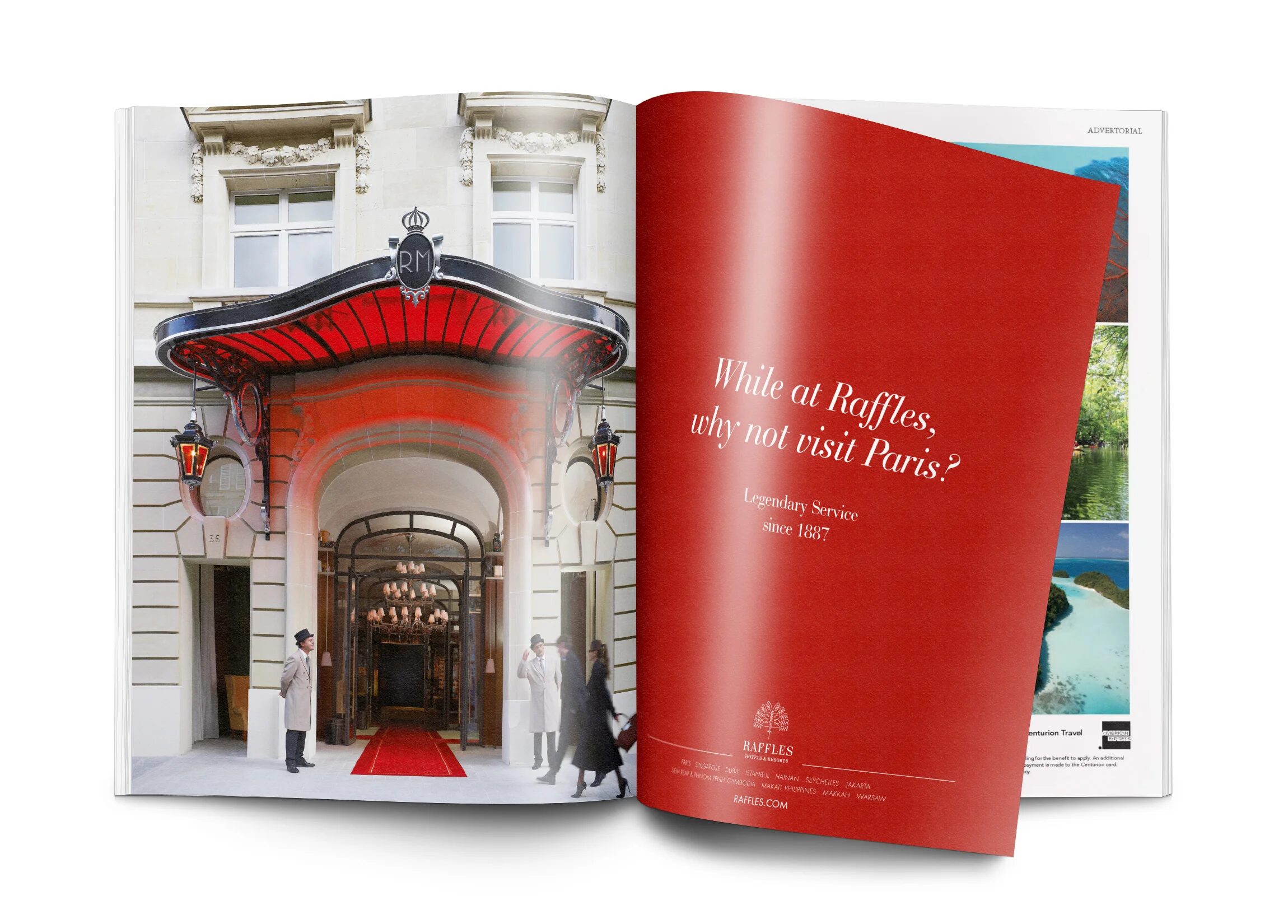 Raffles Hotels & Resorts Advertising